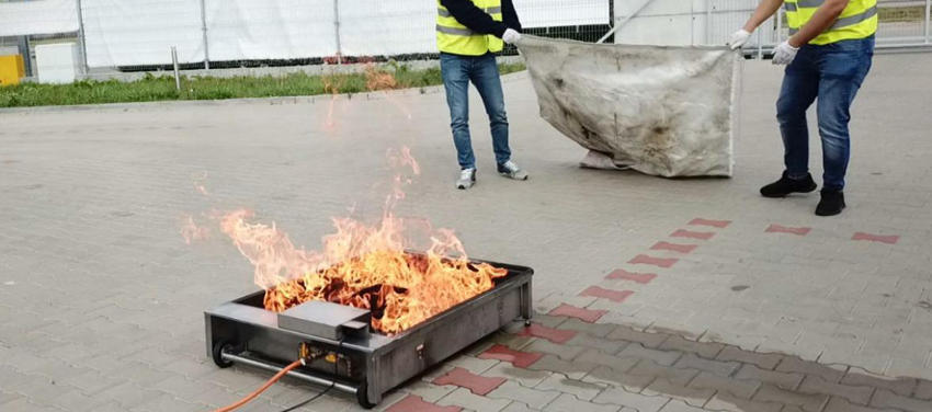 Trenażer ogniowy podczas ćwiczeń